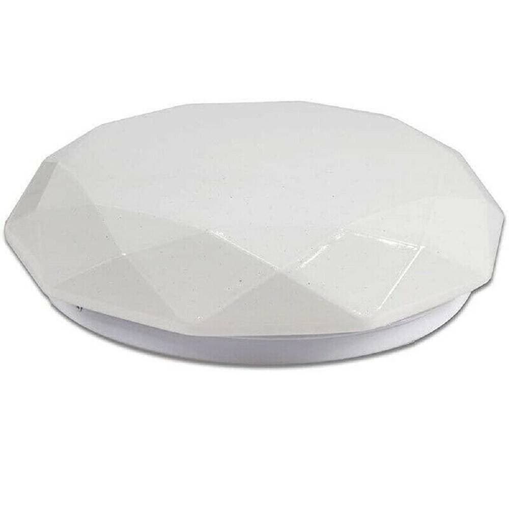 PLAFONIERA LED 18W CON SCOCCA LAVORATA PUNTI TRASPARENTI LUCE 4000K 3000K C-02 - 3