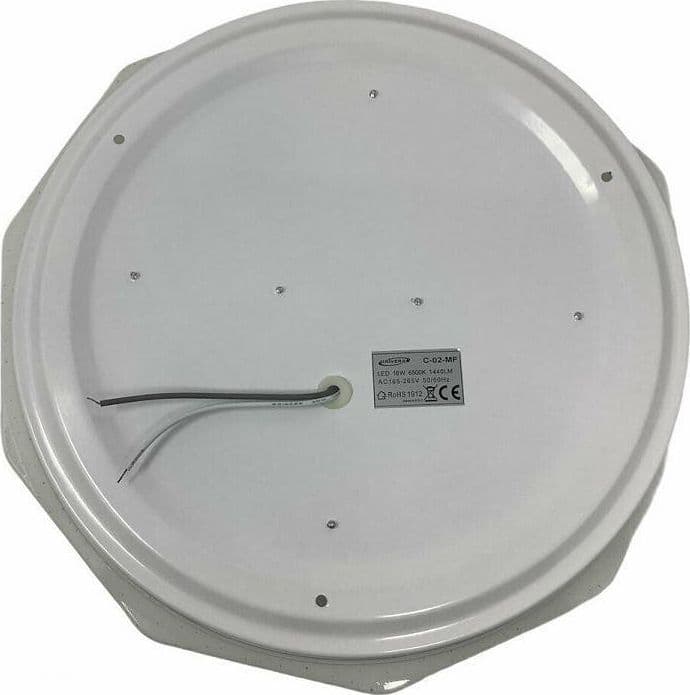 PLAFONIERA LED 18W CON SCOCCA LAVORATA PUNTI TRASPARENTI LUCE 4000K 3000K C-02 - 5