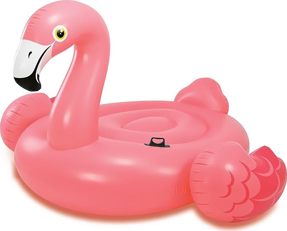 FENICOTTERO GONFIABILE GIGANTE ISOLA MATERASSINO MARE PISCINA 218 X 211 X136 CM - 2