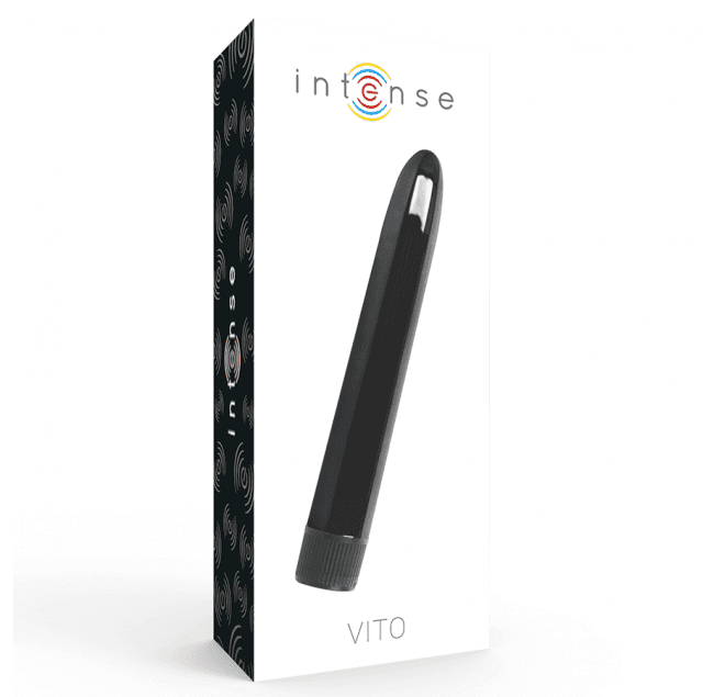 VIBRATORE PORTATILE INTENSE VITO DONNA STIMOLANTE SILENZIOSO IMPERMEABILE NERO - 2