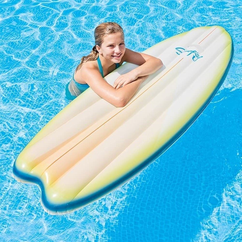TAVOLA SURF MATERASSINO ISOLA GONFIABILE MARE PISCINA 178 X 69 CM 2 COLORI - 4
