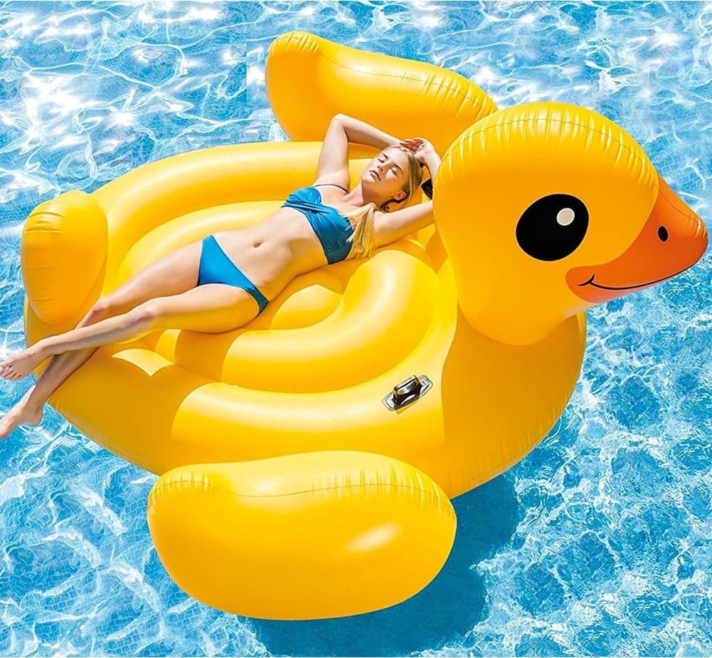 PAPERA GONFIABILE GIGANTE ISOLA MATERASSINO MARE PISCINA 221 X 221 X 109 CM - 5