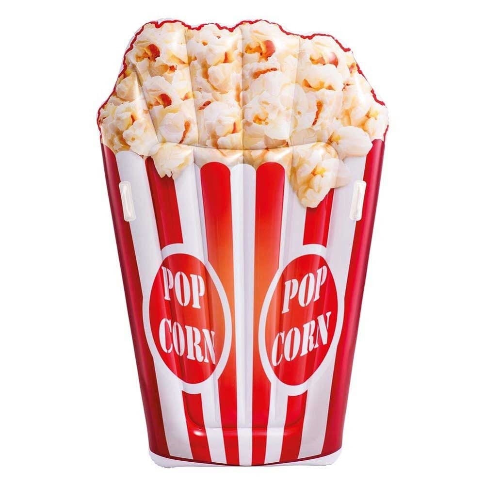 MATERASSINO ISOLA GONFIABILE STAMPA POP CORN IN PVC MARE PISCINA 178 X 124 CM - 2