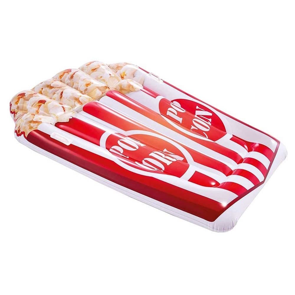 MATERASSINO ISOLA GONFIABILE STAMPA POP CORN IN PVC MARE PISCINA 178 X 124 CM - 3
