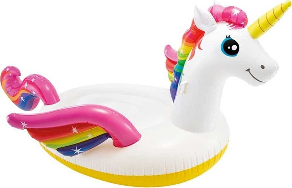 UNICORNO GONFIABILE GIGANTE ISOLA MATERASSINO MARE PISCINA 287 X 193 X 165 CM - 3