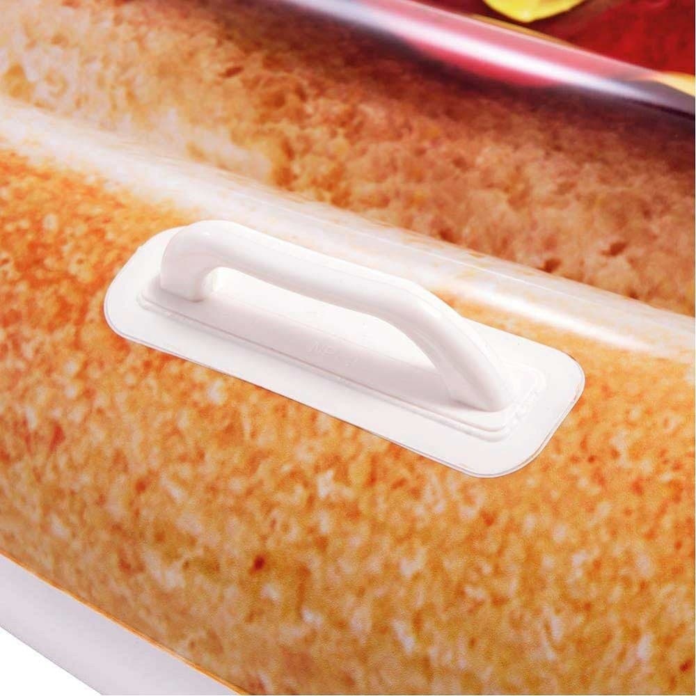 MATERASSINO ISOLA GONFIABILE STAMPA HOT-DOG IN PVC MARE PISCINA 108 X 89 CM - 4