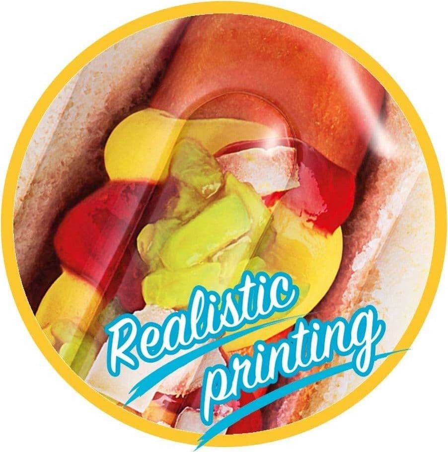 MATERASSINO ISOLA GONFIABILE STAMPA HOT-DOG IN PVC MARE PISCINA 108 X 89 CM - 5