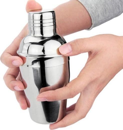 SHAKER DA 530 ML PER COCKTAIL BARMAN BARTENDER ACCIAIO INOX BAR MARTINI SALIERA - 3