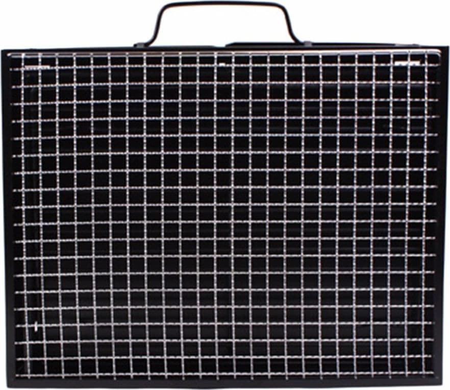 BARBECUE PORTATILE A CARBONELLA PER GRIGLIATE CARNE PESCE VERDURE 20X35X27 CM - 3