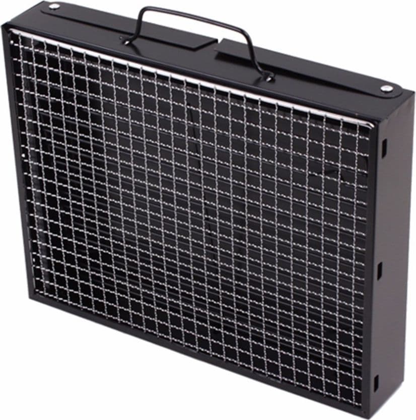 BARBECUE PORTATILE A CARBONELLA PER GRIGLIATE CARNE PESCE VERDURE 20X35X27 CM - 4
