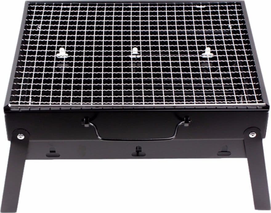 BARBECUE PORTATILE A CARBONELLA PER GRIGLIATE CARNE PESCE VERDURE 20X35X27 CM - 8