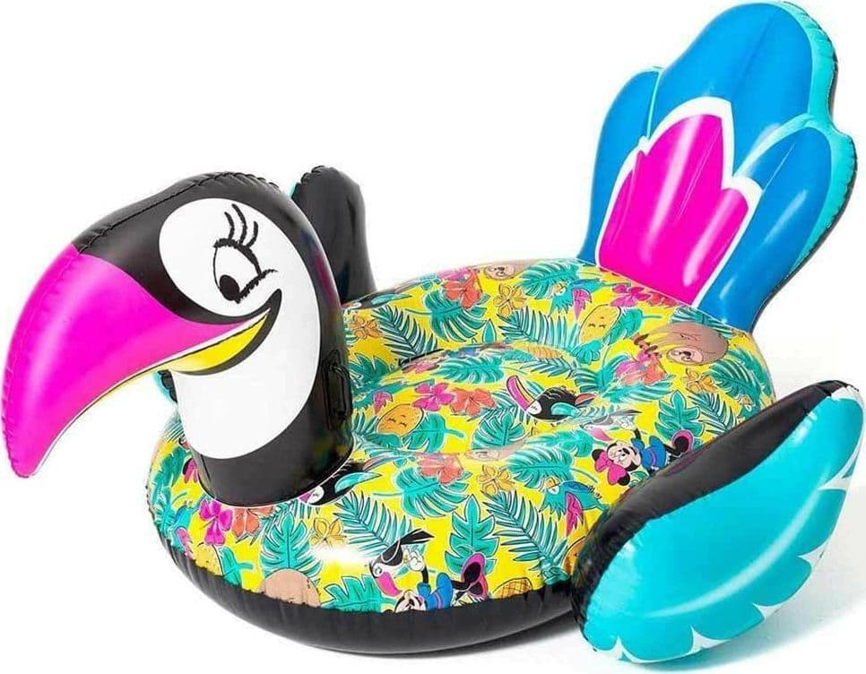 TUCANO MINNIE GONFIABILE GIGANTE ISOLA MATERASSINO MARE PISCINA 180 X 150 X 89 CM - 2