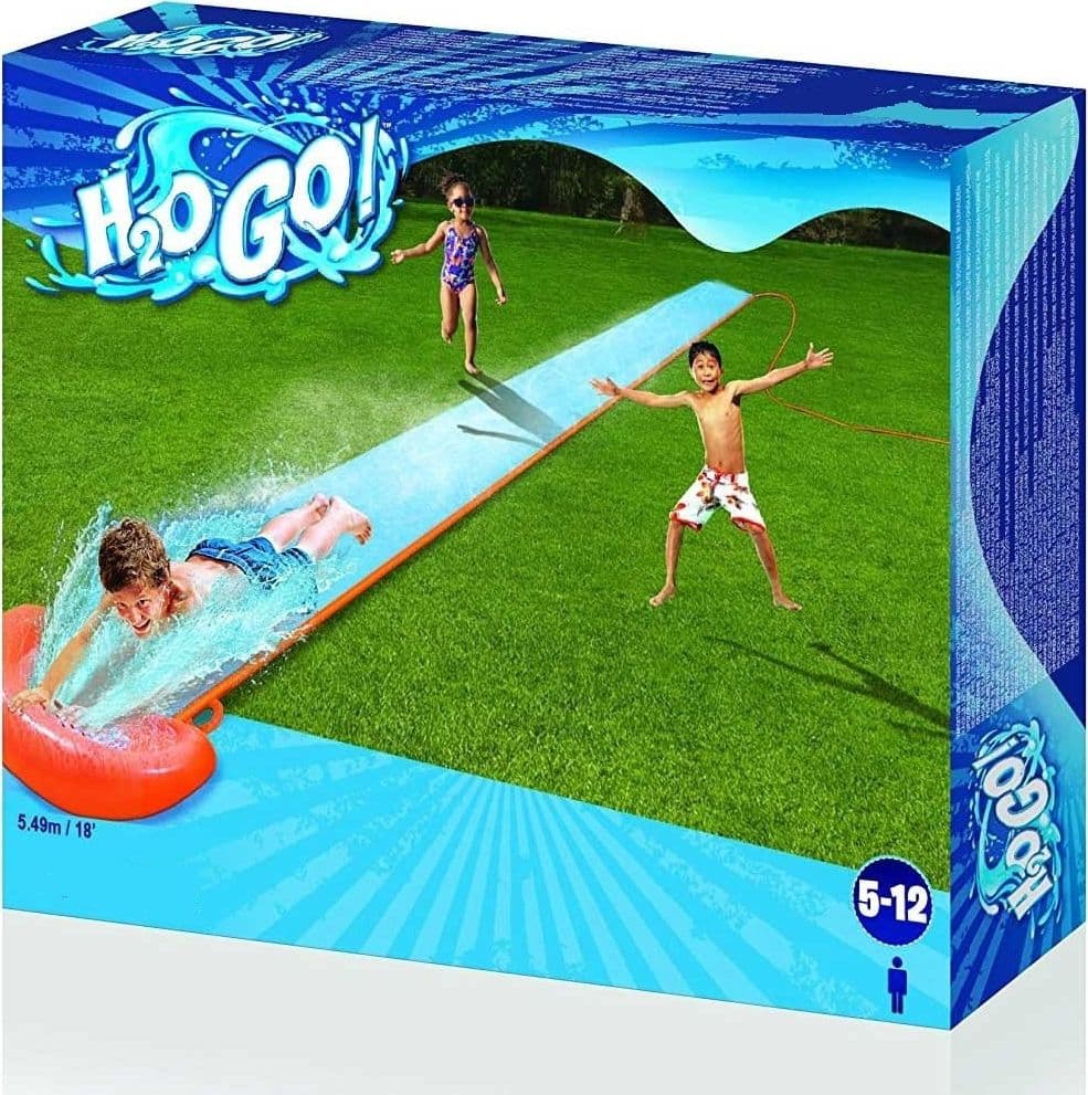 SCIVOLO ACQUATICO DA GIARDINO PISTA 5,49 MT RAMPA LANCIO E SPRUZZO 1 POSTO - 3
