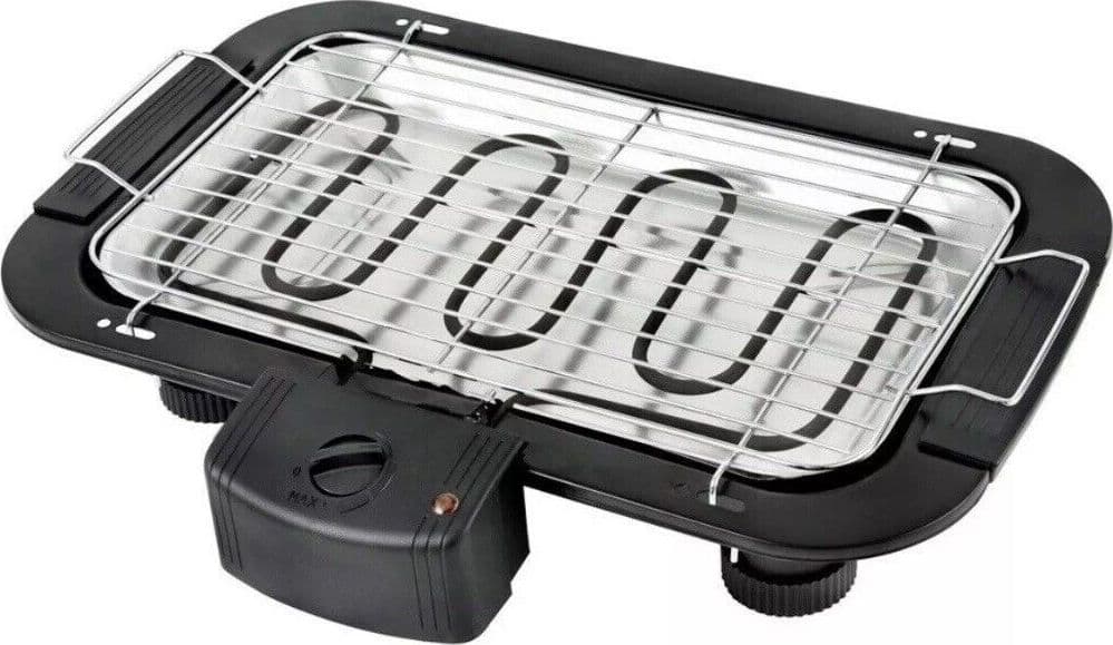 BARBECUE ELETTRICO BBQ SUPPORTO GRIGLIA ELETTRICA BISTECCHIERA DA TAVOLO 2000W - 4