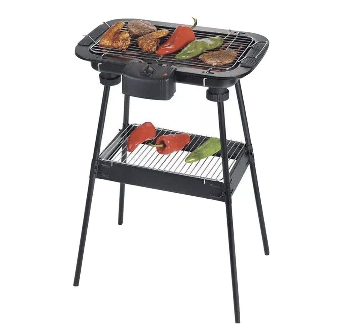 BARBECUE ELETTRICO BBQ SUPPORTO GRIGLIA ELETTRICA BISTECCHIERA DA TAVOLO 2000W - 6