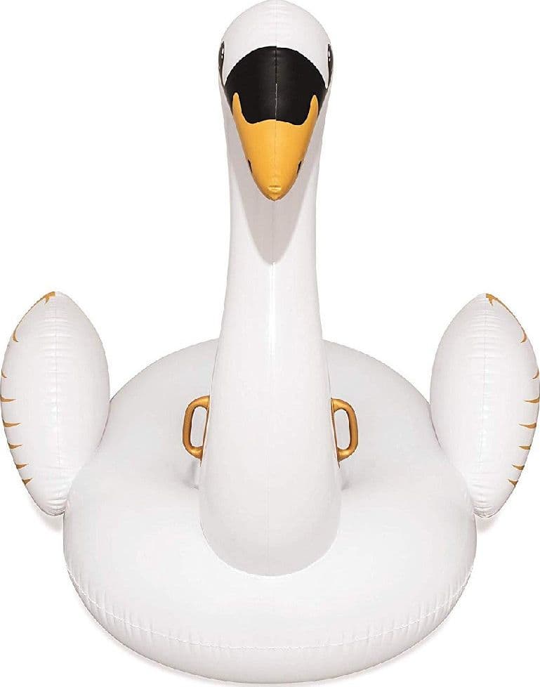 CIGNO FASHION LUXURY CAVALCABILE GIGANTE 169 X 169 CM BIANCO E ORO ISOLA - 4