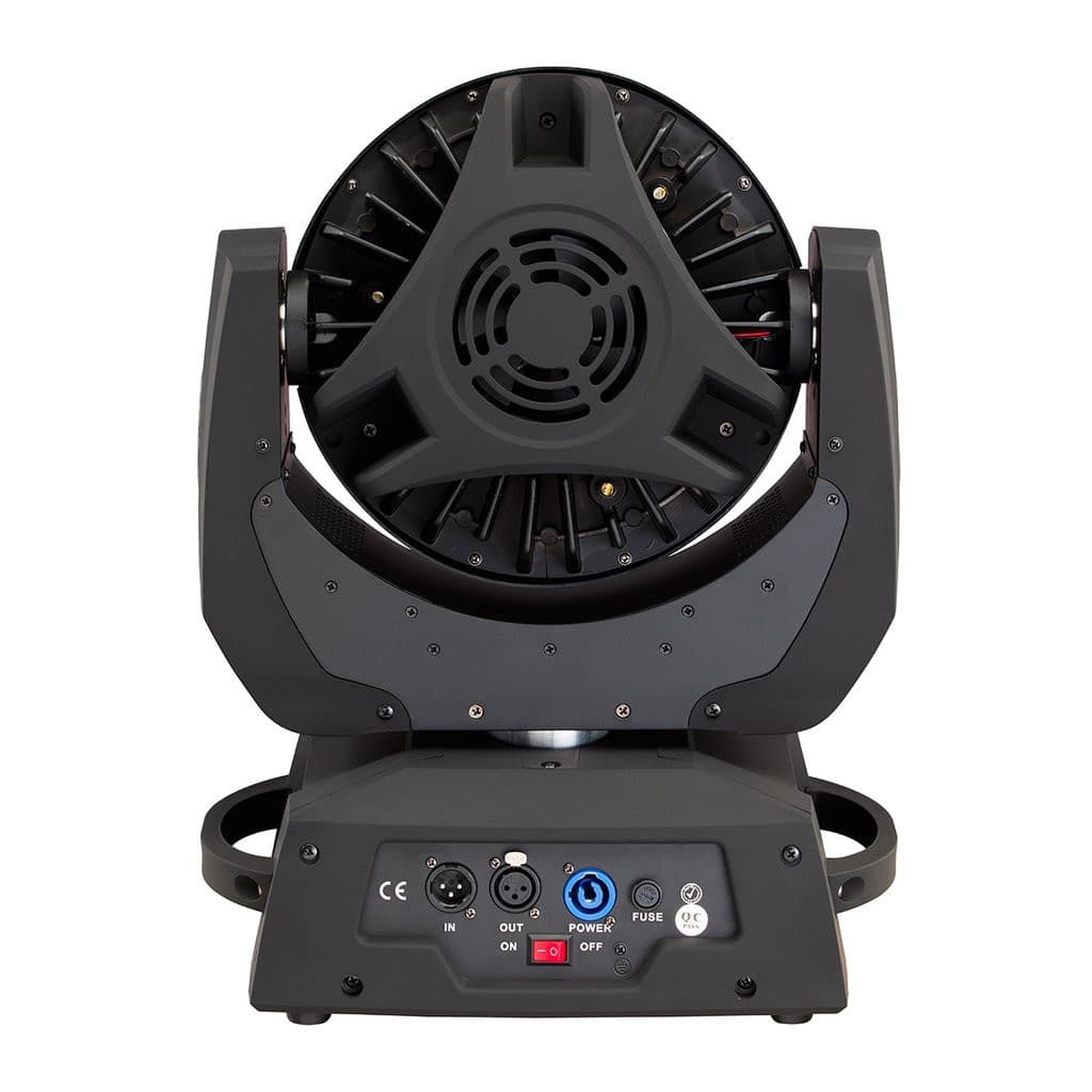 COPPIA TESTA MOBILE WASH LED 36X12W 18W RGBW A UV FLIGHT CASE POWERCON GANCI DMX - 3