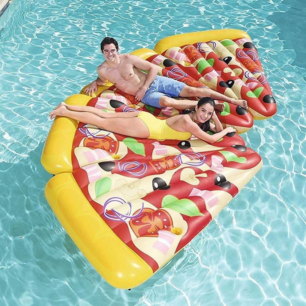 MATERASSINO ISOLA GONFIABILE TRANCIO PIZZA MARE PISCINA 188 X 130 CM - 4