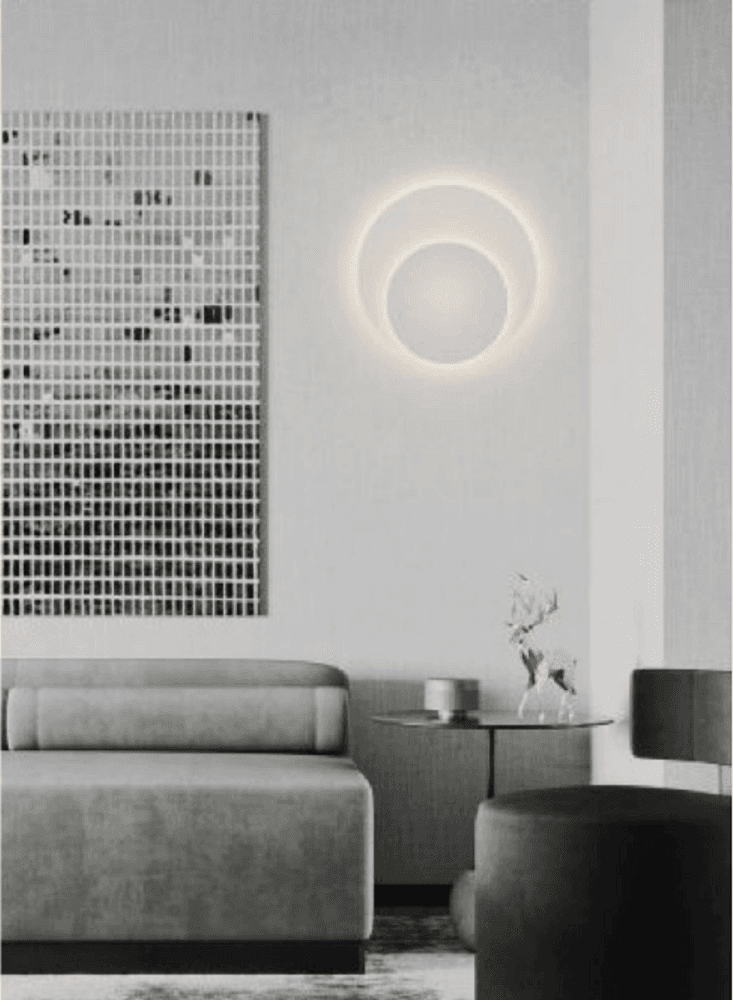 APPLIQUE LED PARETE ECLIPSE 18 W LUCE FREDDA 6500K NATURALE 4000K CALDA 3000K E60 - 5