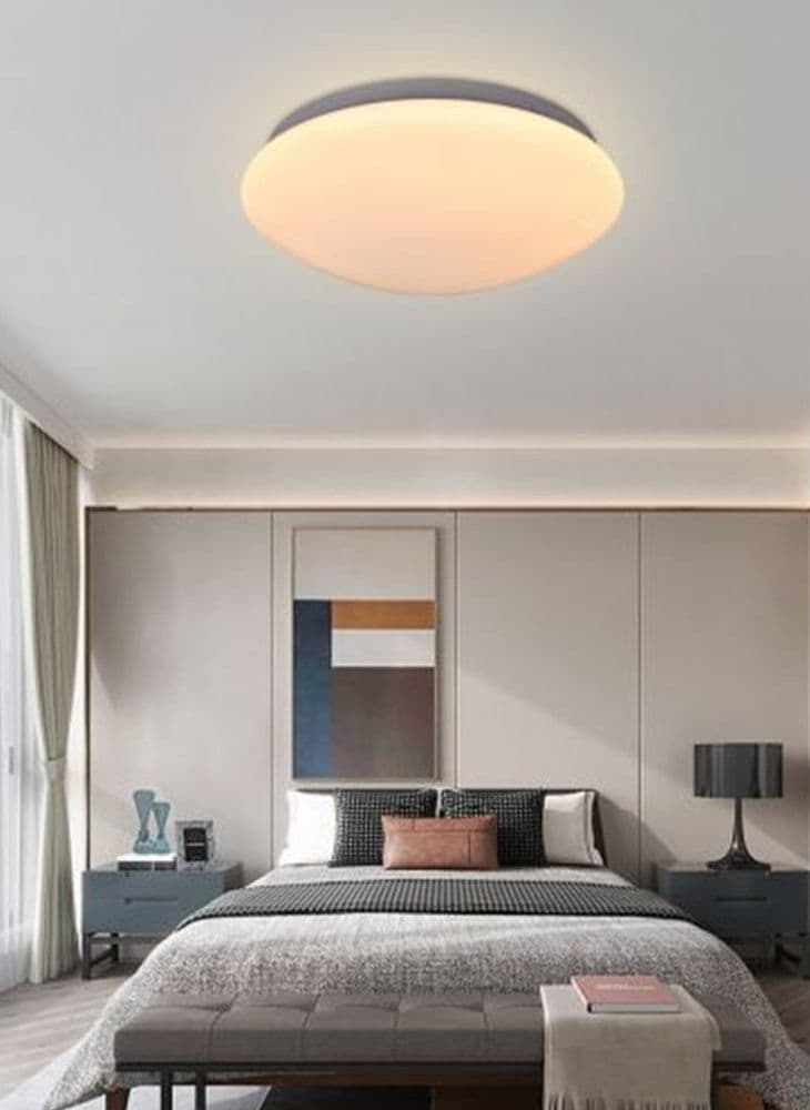 LAMPADARIO DA SOFFITTO PLAFONIERA LED 24 WATT CUPOLA DIVERSI TONI DI LUCE C0 - 6