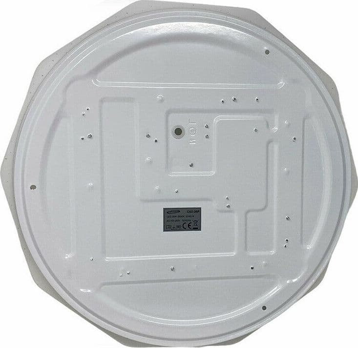 PLAFONIERA SOFFITTO 36 W BIANCA LAVORATA PUNTINI LUCE 6500K 3000K 4000K C02-36 - 4