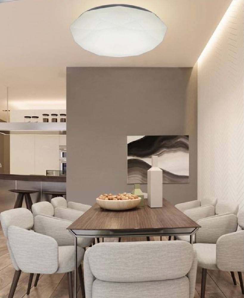 PLAFONIERA SOFFITTO LAVORATA 24 WATT 48LED MODERNO LUCE 3000K 4000K 6500K C-0 - 5