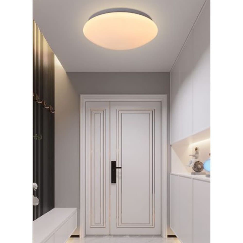 PLAFONIERA TONDA SOFFITTO 18W METALLO PLASTICA IP20 LUCE 6500K 4000K 3000K C01-18 - 8