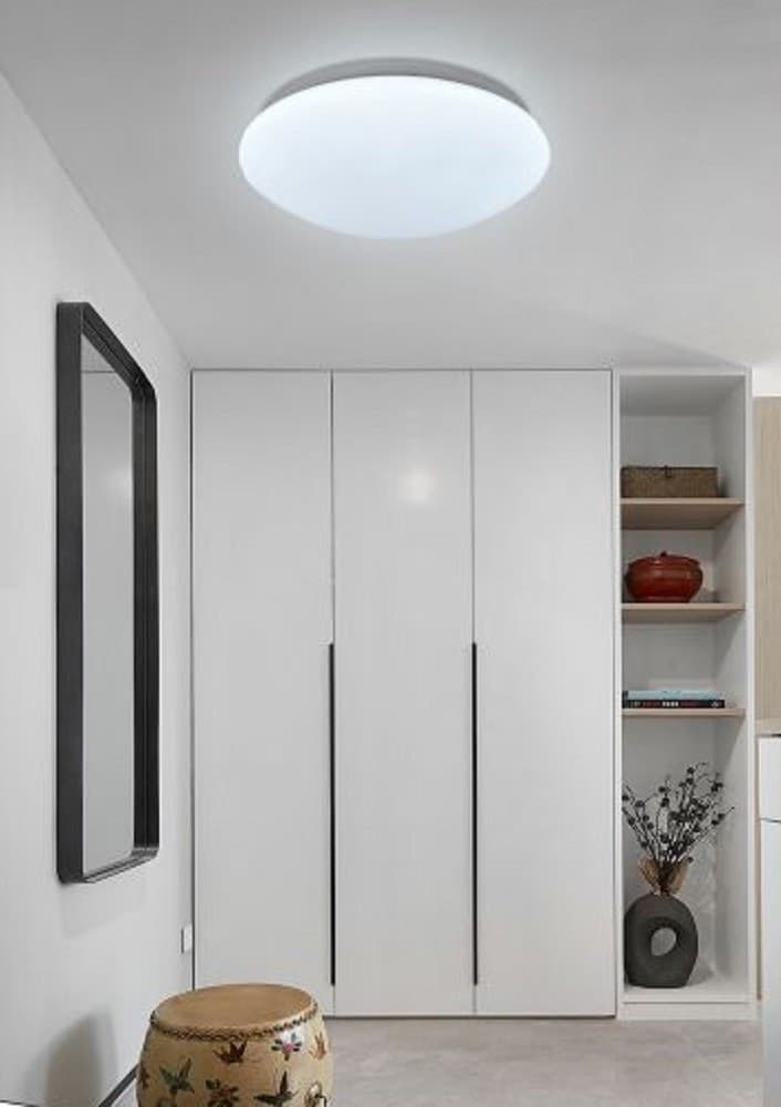 PLAFONIERA TONDA SOFFITTO 18W METALLO PLASTICA IP20 LUCE 6500K 4000K 3000K C01-18 - 5
