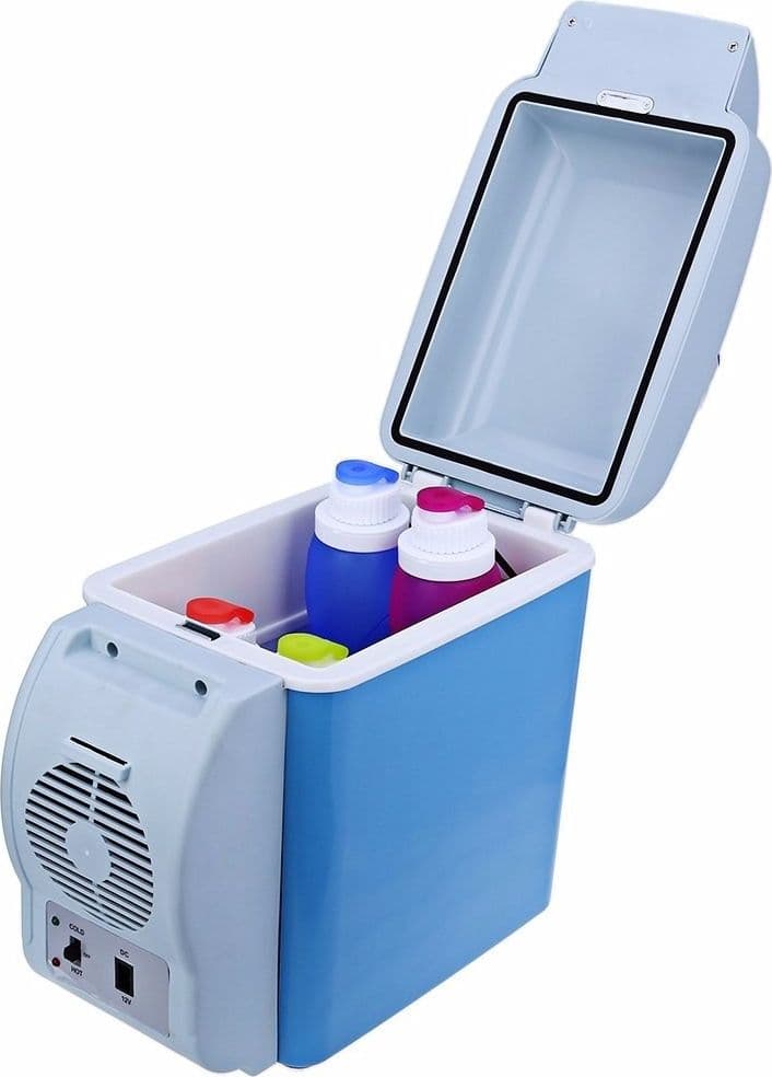 MINI FRIGORIFERO FRIGO PORTATILE 7,5 LITRI 12V SCALDAVIVANDE AUTO BARCA CAMPER - 5
