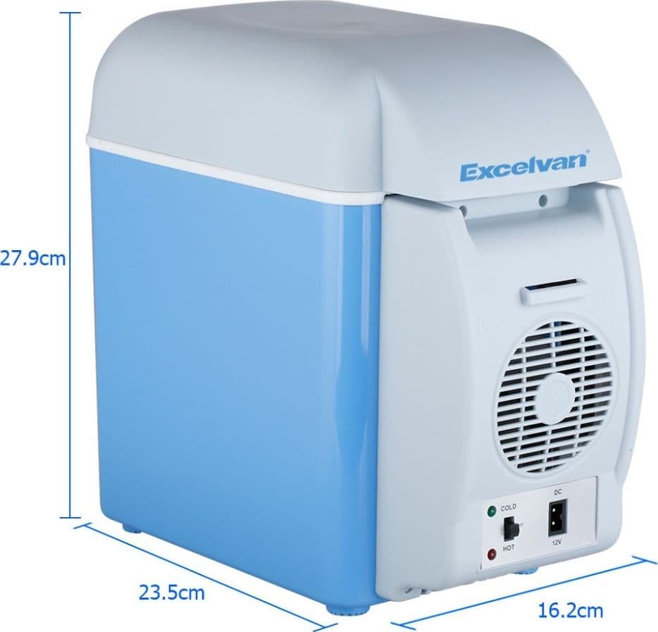 MINI FRIGORIFERO FRIGO PORTATILE 7,5 LITRI 12V SCALDAVIVANDE AUTO BARCA CAMPER - 9