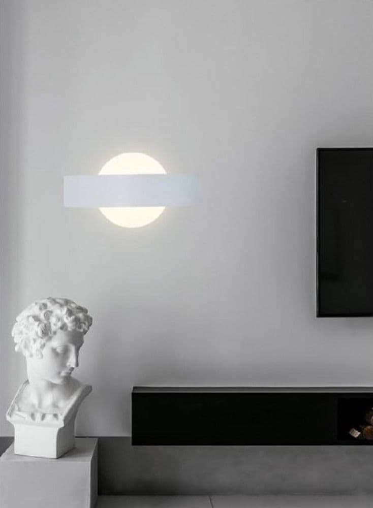 APPLIQUE LED PARETE 8W BIANCA DOPPIA EMISSIONE LAMPADA LUCE 6500K 3000K 4000 E17 - 3