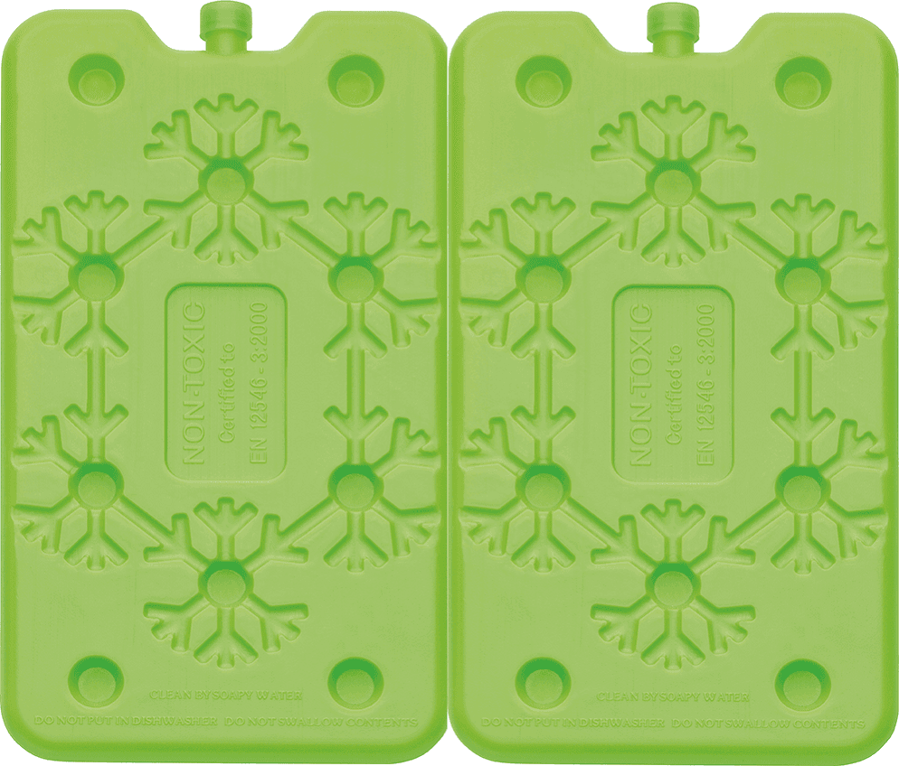 MATTONELLE GHIACCIO 2 PEZZI X 200GR ICE PACK PER BORSE TERMICHE COLORI ASSORTITI - 2