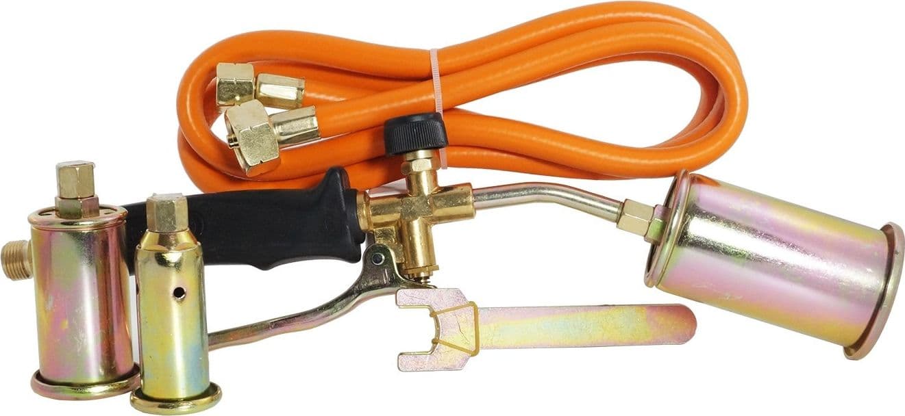 CANNELLO SALDATORE A GAS PER GUAINA ASFALTO BRUCIATORE ACCESSORI TUBO BECCHI - 2