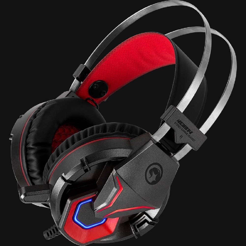 CUFFIE CUFFIA STEREO GAMING MARVO HG8914 SCORPION USB AURICOLARE CON MICROFONO PC - 2