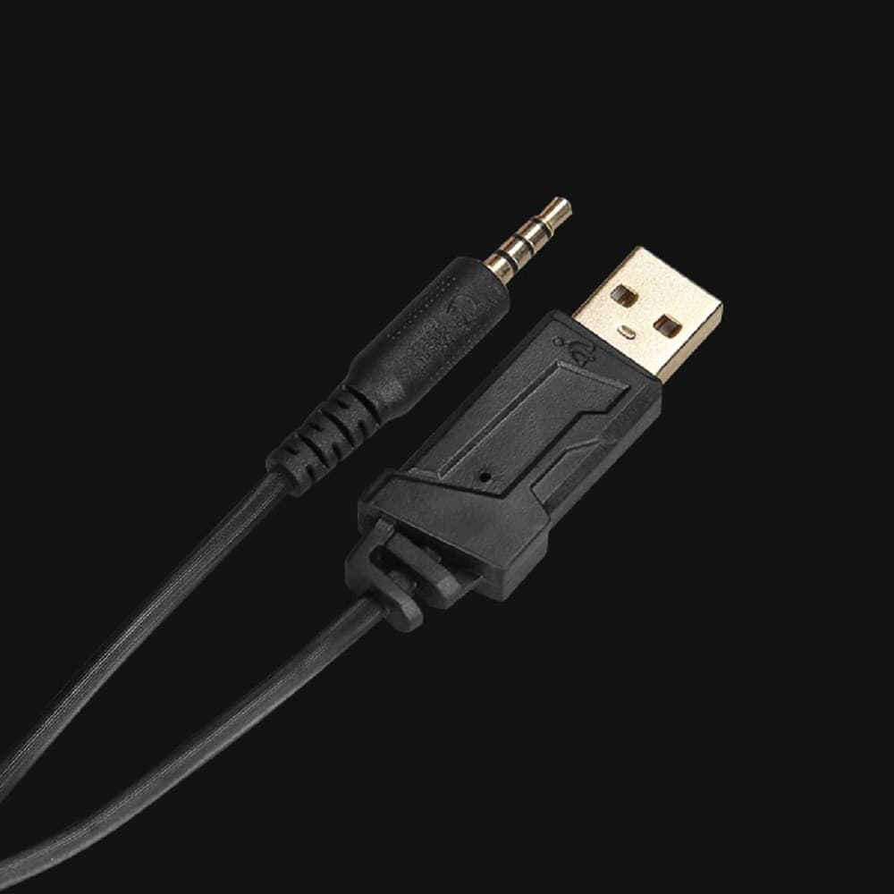CUFFIE CUFFIA STEREO GAMING MARVO HG8914 SCORPION USB AURICOLARE CON MICROFONO PC - 5