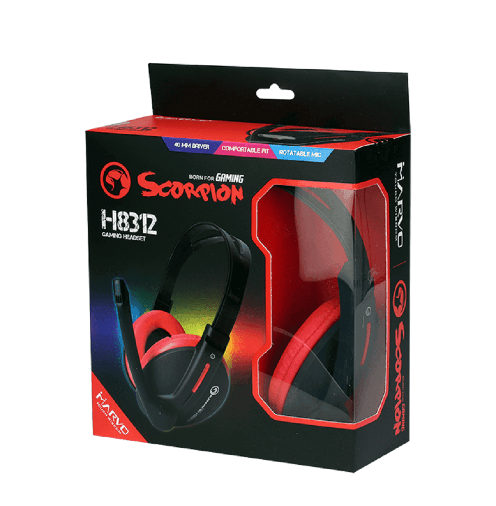 MARVO SCORPION H8312 CUFFIE STEREO GAMING AURICOLARE CUFFIA CON MICROFONO - 3