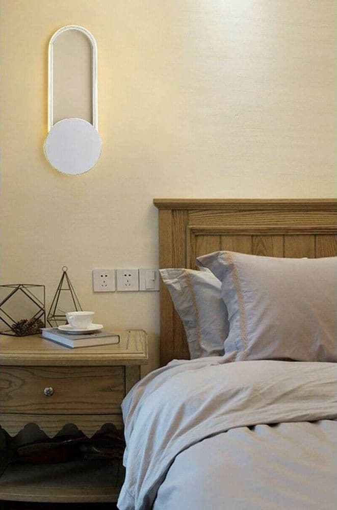 APPLIQUE A PARETE MODERNO INTERNI A LED 14WATT LUCE FREDDA 6500K CALDA 3000K E23 - 3