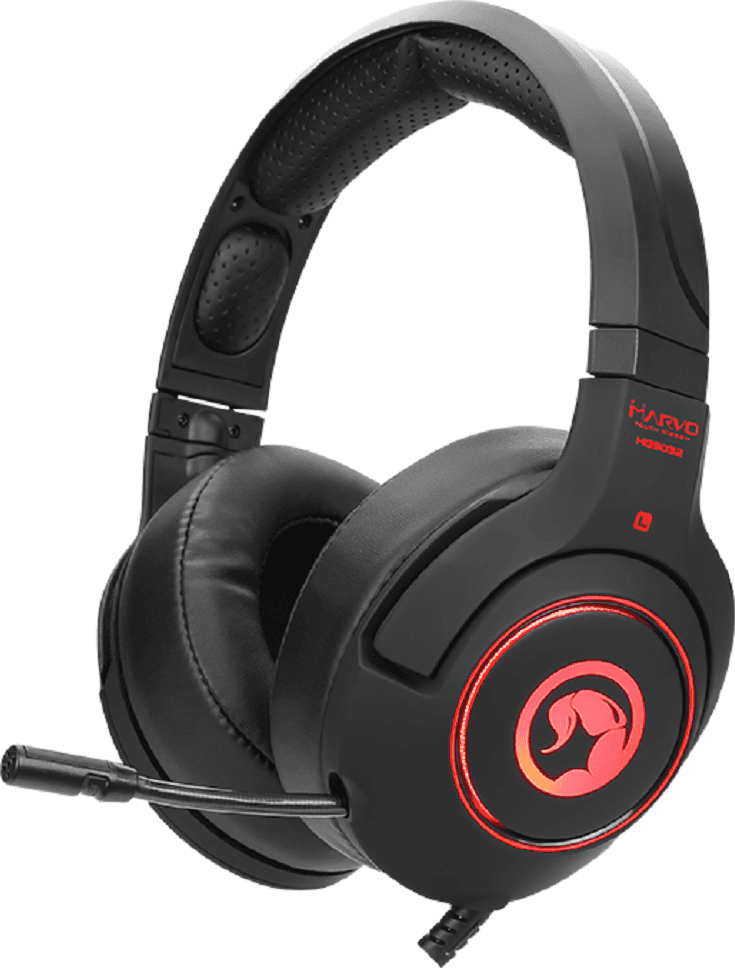 CUFFIE GAMING HEADSET MARVO HG9032 SCORPION USB AURICOLARE MICROFONO PC PS4 XBOX - 3