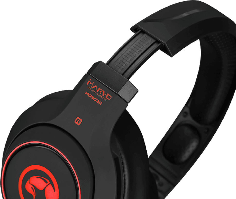 CUFFIE GAMING HEADSET MARVO HG9032 SCORPION USB AURICOLARE MICROFONO PC PS4 XBOX - 4