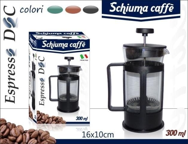 TISANIERA IN VETRO BICCHIERE CON FILTRO TISANE INFUSI 300 ML CAFFE LATTE TISANA - 2