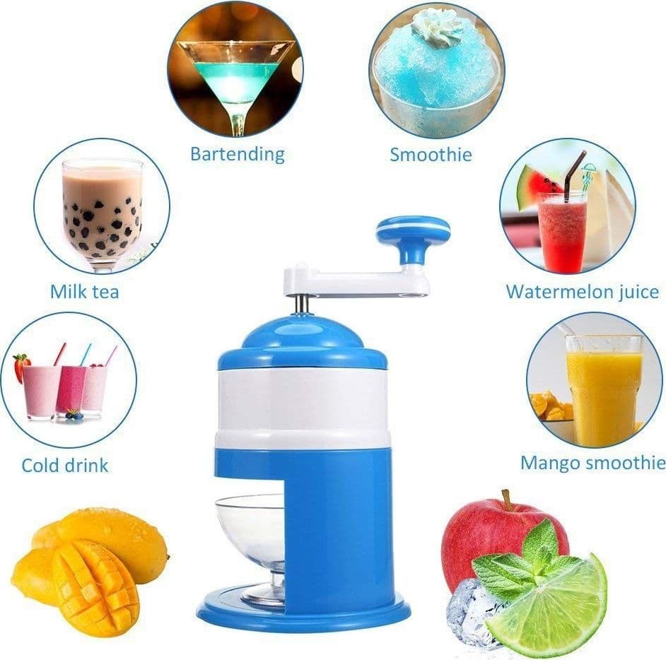 TRITAGHIACCIO TRITA GHIACCIO MANUALE BLD16 MANOVELLA CON CIOTOLA ICE DRINK - 2