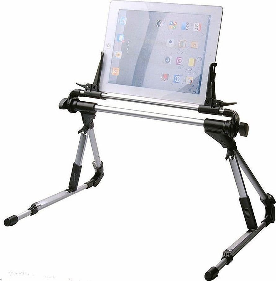 STAND SUPPORTO MULTIUSO REGOLABILE TAVOLO LETTO SCRIVANIA IPAD TABLET ANDORID PC - 4