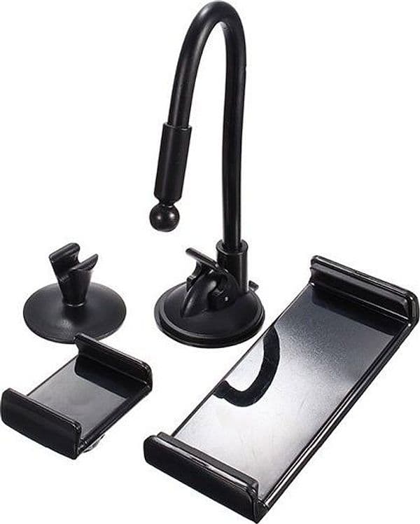 SUPPORTO A VENTOSA PER AUTO SMARTPHONE FINO A 5,5" E TABLET 7" - 6