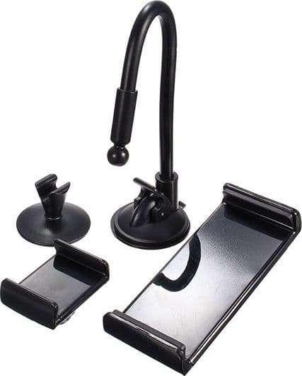 SUPPORTO A VENTOSA PER AUTO SMARTPHONE FINO A 5,5" E TABLET 7" - 6