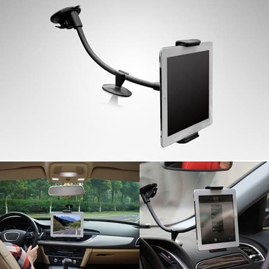 SUPPORTO A VENTOSA PER AUTO SMARTPHONE FINO A 5,5" E TABLET 7" - 8