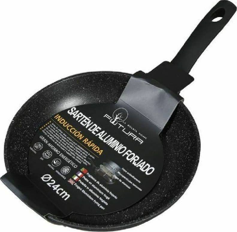 PADELLA CON MANICO IN ALLUMINIO FORGIATO ANTIADERENTE GRANITO DIAMETRO 24 CM