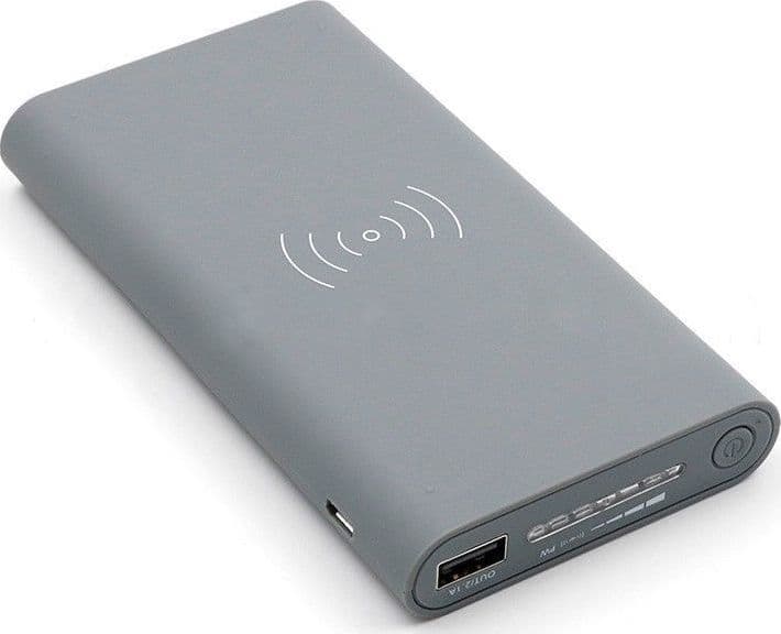 POWER BANK RICARICA WIRELESS FILO 10000mAh BATTERIA ESTERNA SMARTPHONE TABLET IP - 3