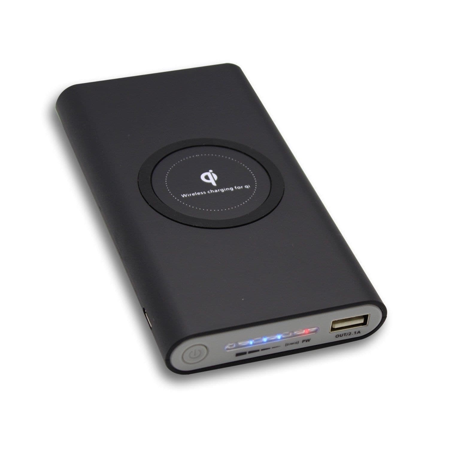 POWER BANK RICARICA WIRELESS FILO 10000mAh BATTERIA ESTERNA SMARTPHONE TABLET IP - 4