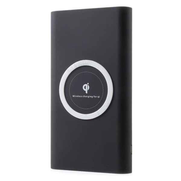 POWER BANK RICARICA WIRELESS FILO 10000mAh BATTERIA ESTERNA SMARTPHONE TABLET IP - 5