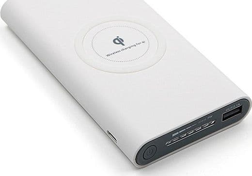 POWER BANK RICARICA WIRELESS FILO 10000mAh BATTERIA ESTERNA SMARTPHONE TABLET IP - 7